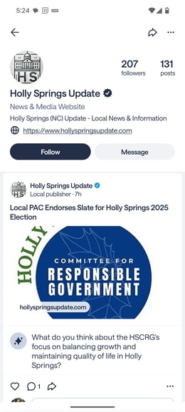 HSU News Account Profile - Android Screenshot