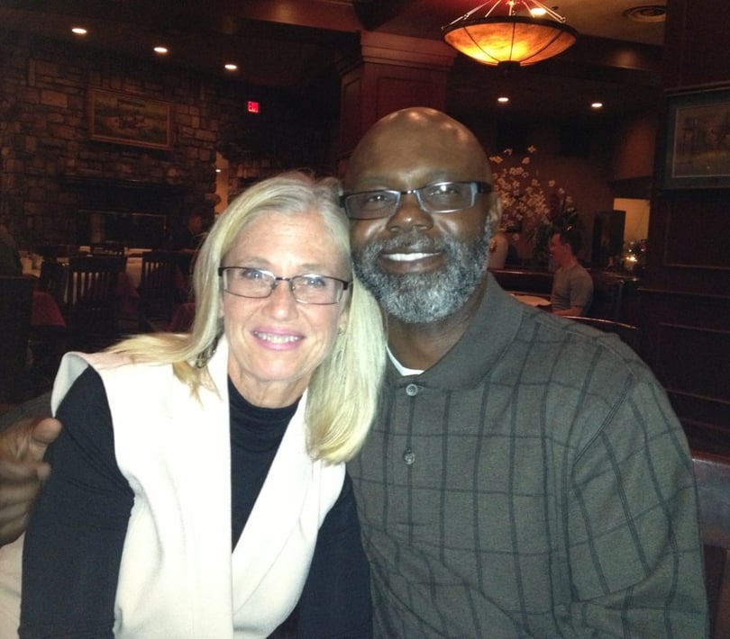 Teri and her husband, who supported her throughout the donation process.