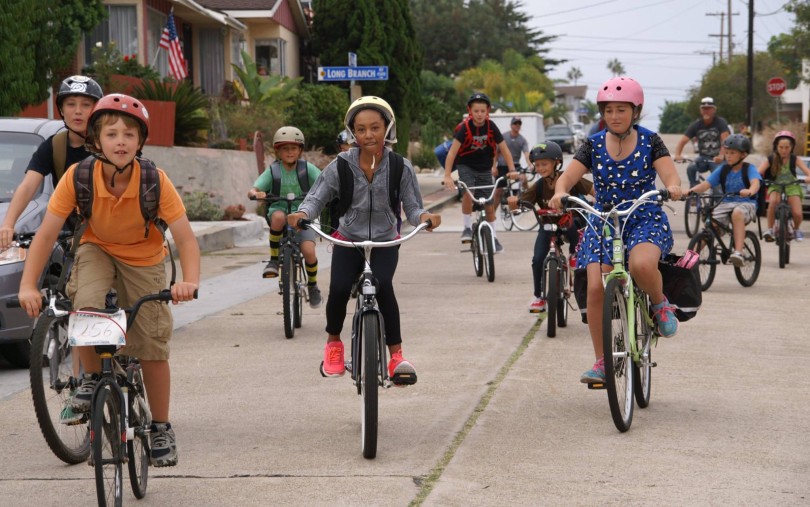 One of the finalists from last year's Nextdoor Good Neighbor Awards. Nicole Burgess from San Diego, CA started a neighborhood bike train to get kids to and from school every day for the past 6 years.